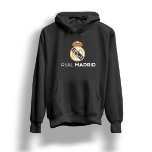 Real Madrid Kapşonlu Sweatshirt - Siyah